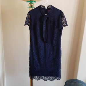 Navy lace Betsey Johnson dress